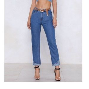 NWT Nasty Gal End Game Studded Jeans